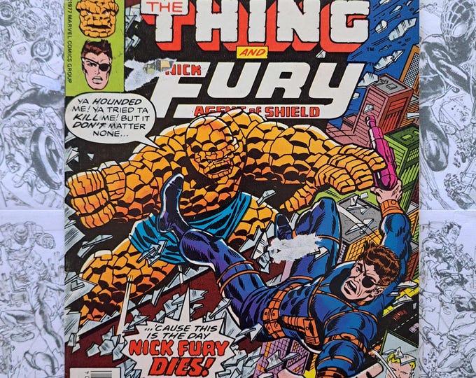 Marvel Two-In-One #26 The Thing Nick Fury RARE Mark Jewelers Insert Marvel 1977