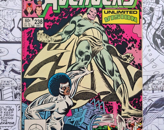 Avengers #238 Al Milgrom Cover Unlimited Vision Marvel 1983