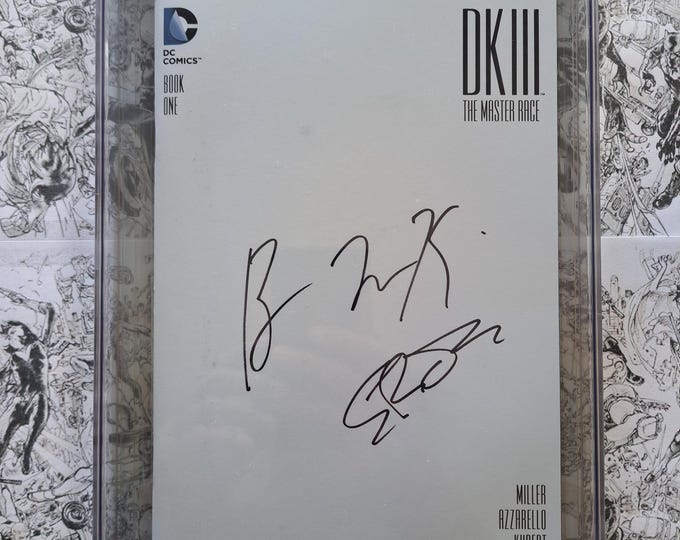 DKIII Dark Knight III Master Race CGC 9.8 Signed by Gotham Stars Ben McKenzie & Erin Richards