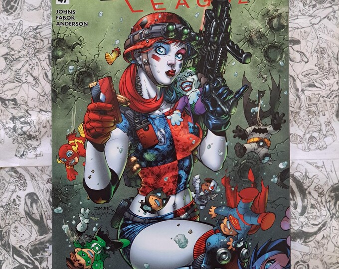 Justice League #47 Harley Quinn Jim Lee Color Variant DC 2016