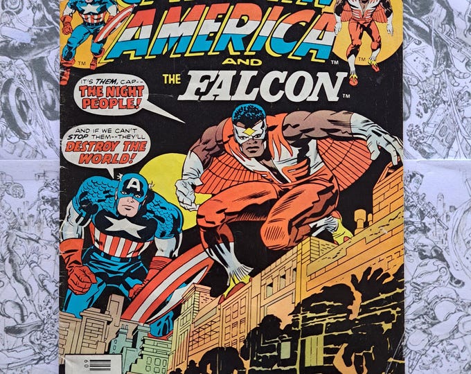 Captain America and The Falcon #201 Jack Kirby Cover Marvel 1976