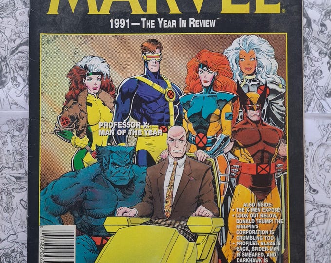Marvel: 1991 Marvel Year In Review X-Men Marvel Magazine