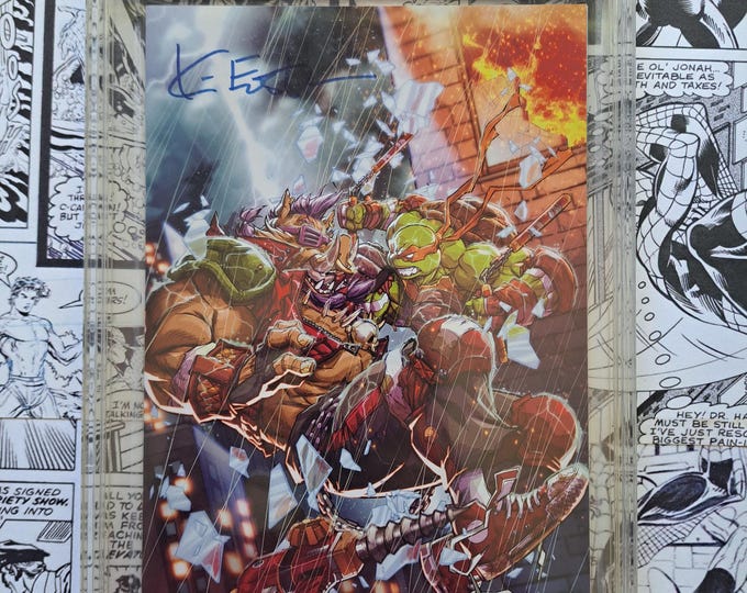 Teenage Mutant Ninja Turtles #80 Nunez Variant CBCS 9.8 Signed by Kevin Eastman