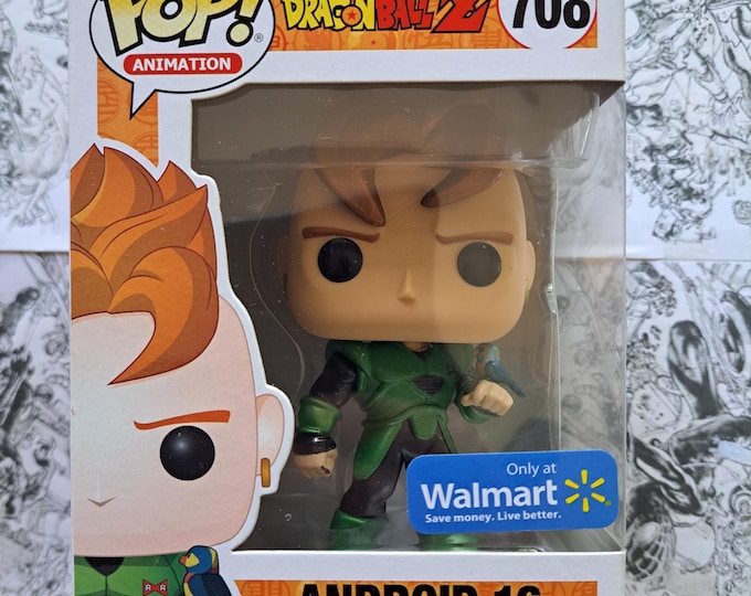 Funko Pop! Dragon Ball Z Android 16 #708 Animation Walmart Exclusive