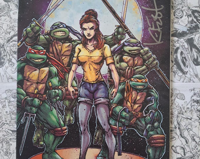 Teenage Mutant Ninja Turtles Universe #8 Signed by Kevin Eastman IDW Games Variant TMNT