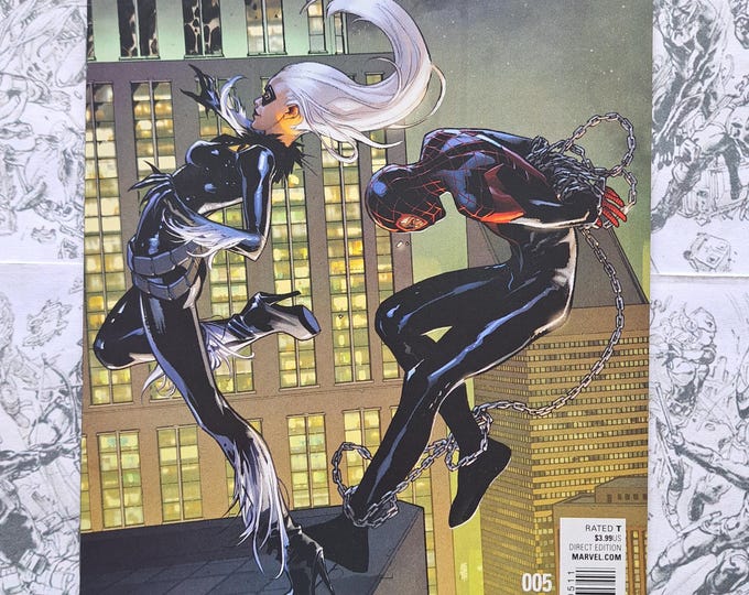 Spider-Man #5 Miles Morales Black Cat Marvel Comics 2016
