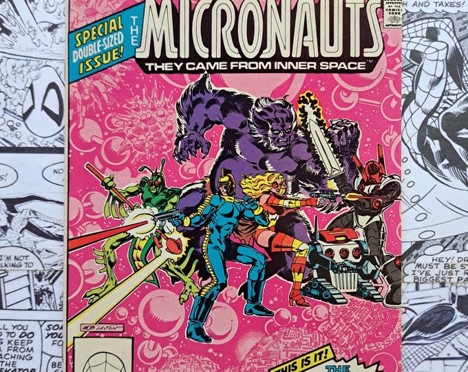 Micronauts #35 Origin of Microverse First Appearance of Death Squad Marvel 1981