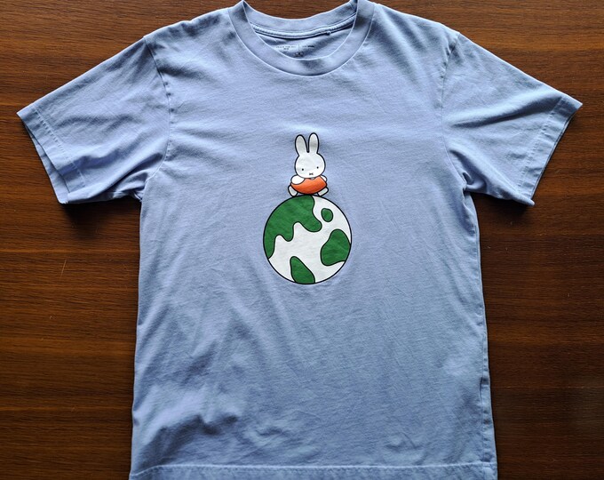 Dick Bruna Peace for All Shirt Size Extra Small Uniqlo Blue *pre-loved