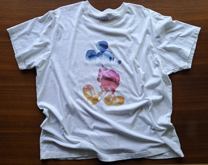 Disney Mickey Mouse Shirt Size Extra Extra Large (XXL) Uniqlo White *pre-loved