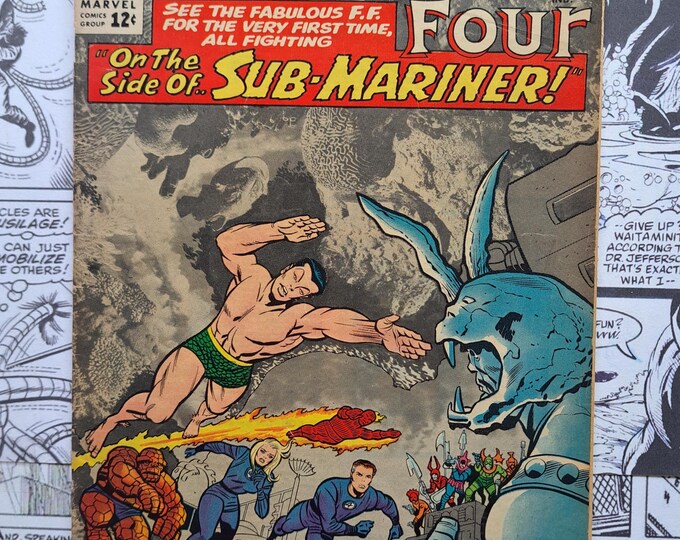 Fantastic Four #33 First Appearance of Attuma Jack Kirby Silver Age Marvel 1964