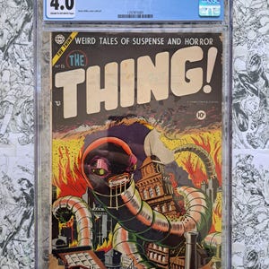 The Thing #15 Classic Steve Ditko 1954 Pre-Code Horror Cover CGC 4.0 Super Rare!