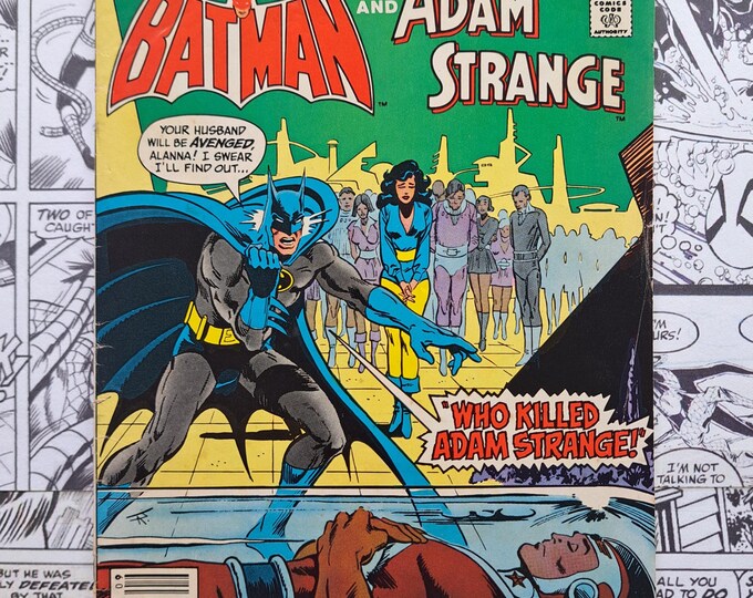 Brave and the Bold #190 Batman & Adam Strange Newsstand Jim Aparo Cover DC 1982
