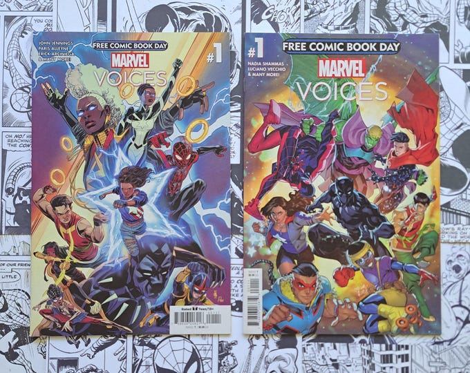 Marvel Voices #1 FCBD Lot Two Books Free Comic Book Day Marvel 2022 / 2023