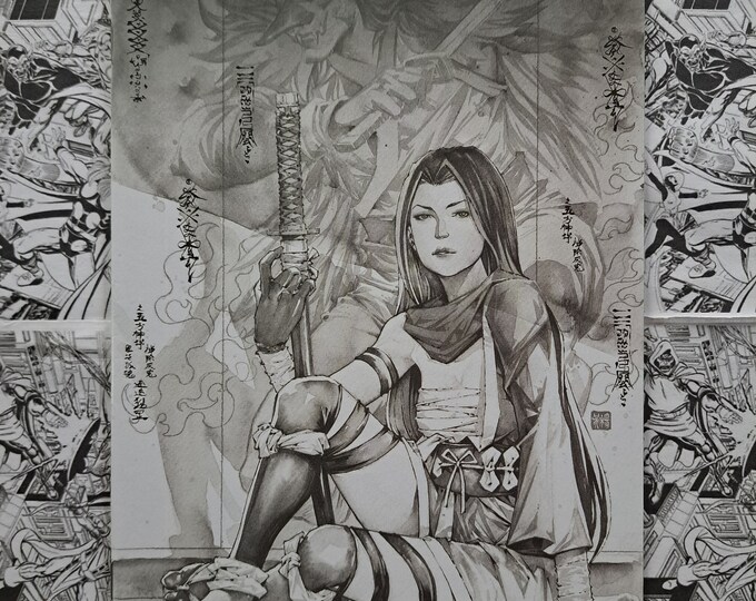 Demon Days: X-Men #1 Kael Ngu Virgin B&W Variant