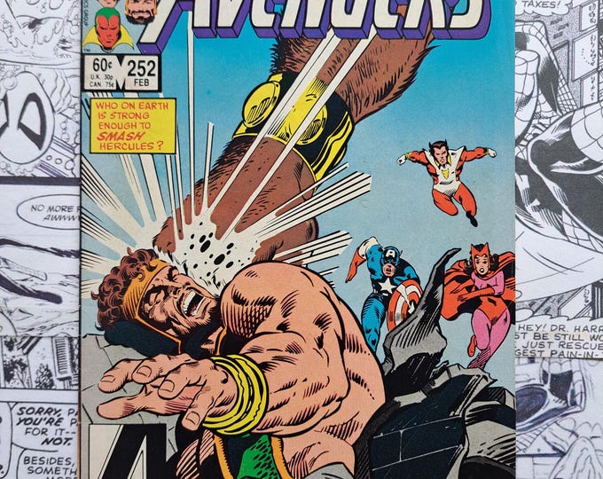 Avengers #252 Joe Sinnott Cover Marvel 1985