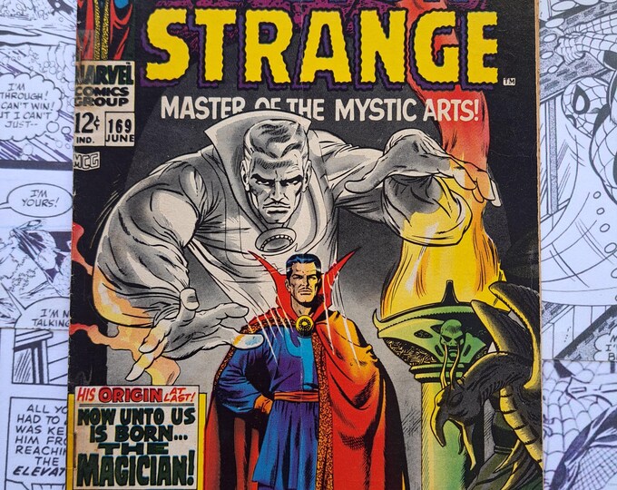 Doctor Strange #169 Origin & First in Own Title *Tape on Staple* Marvel 1968