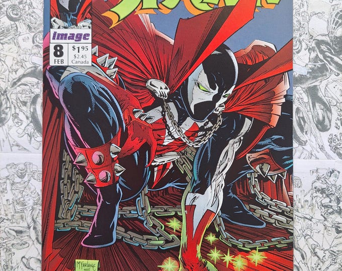 Spawn #8 Todd McFarlane Spider-Man Homage Cover Image Comics 1993