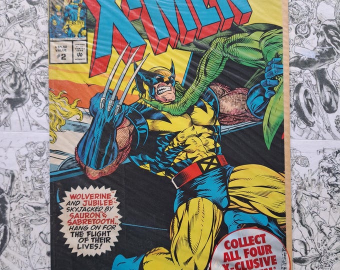X-Men Collector's Edition-Pizza Hut #2 Sealed in Polybag Marvel Comics 1993