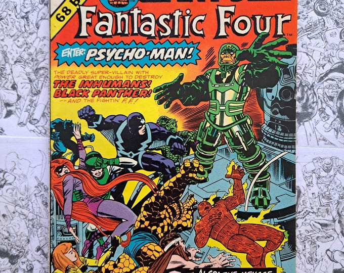 Giant-Size Fantastic Four #5 First Appearance of Psycho Man Marvel 1975