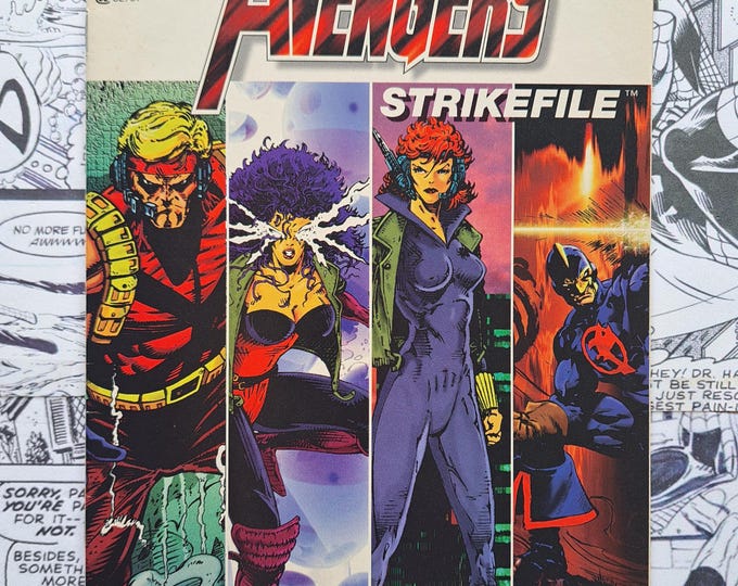 Avengers Strikefile #1 Rare Newsstand Marvel 1994