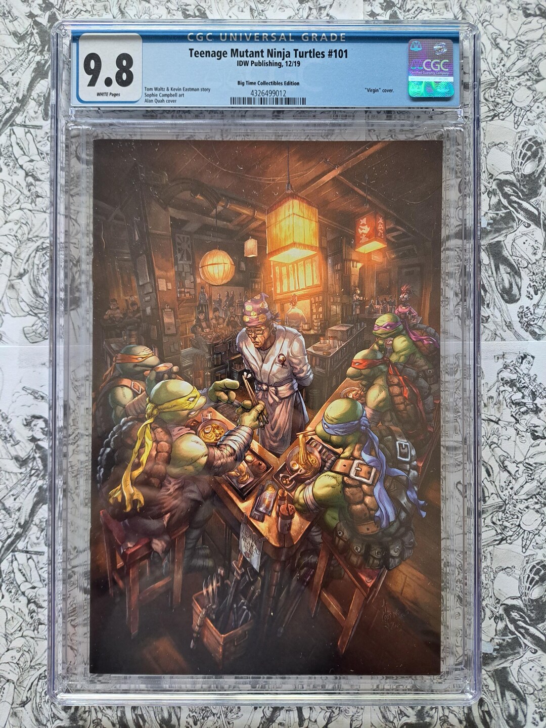 Teenage Mutant Ninja Turtles #101 Ramen Gang CGC 9.8 Alan Quah Virgin ...