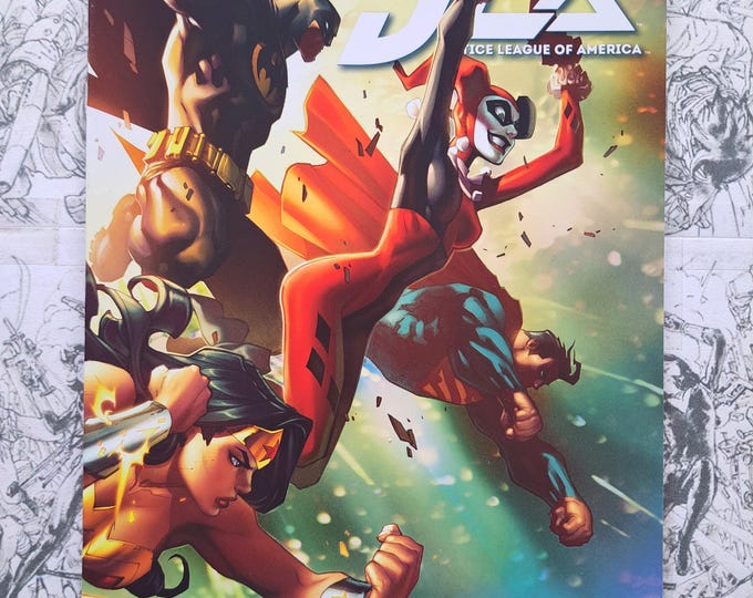 Justice League of America #6 Harleys Little Black Book Joe Madureira DC 2015