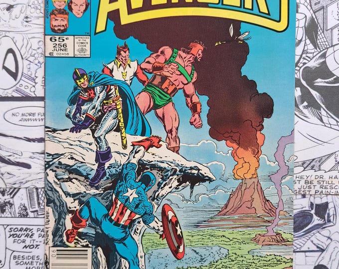 Avengers #256 Newsstand John Buscema Cover Marvel 1985
