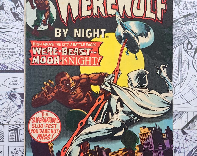 Werewolf by Night #33 Second Appearance of Moon Knight Marvel 1975