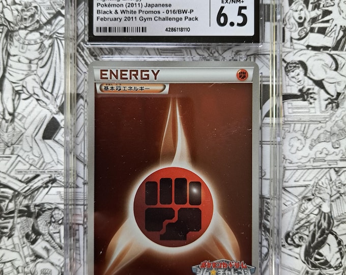 Fighting Energy 2011 Japanese Black & White Promos 016/BW-P Gym Challenge Pokemon Foil CGC 6.5