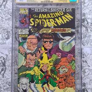 Amazing Spider-Man #337 CGC 9.2 SS 3X Signed Stan Lee, Erik Larsen and Walt Simonson