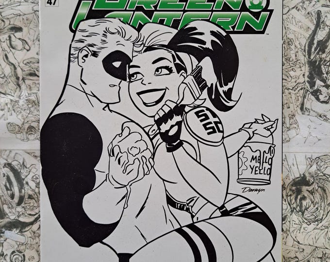 Green Lantern #47 Harley's Little Black Darwyn Cooke B&W Variant DC 2016