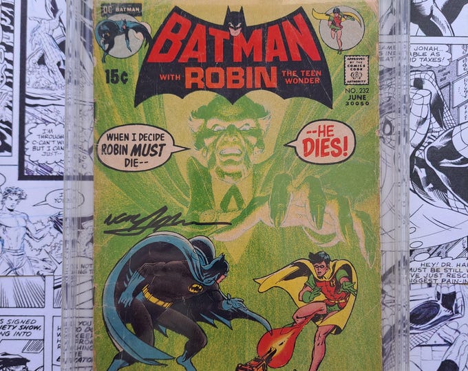 Batman #232 CBCS 2.5 Witnessed Signed by Neal Adams 1st App of Ra’s Al Ghul 1971