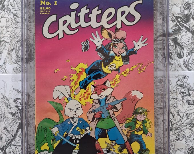 Critters #1 Usagi Yojimbo CGC 8.0 Stan Sakai Fantagraphics