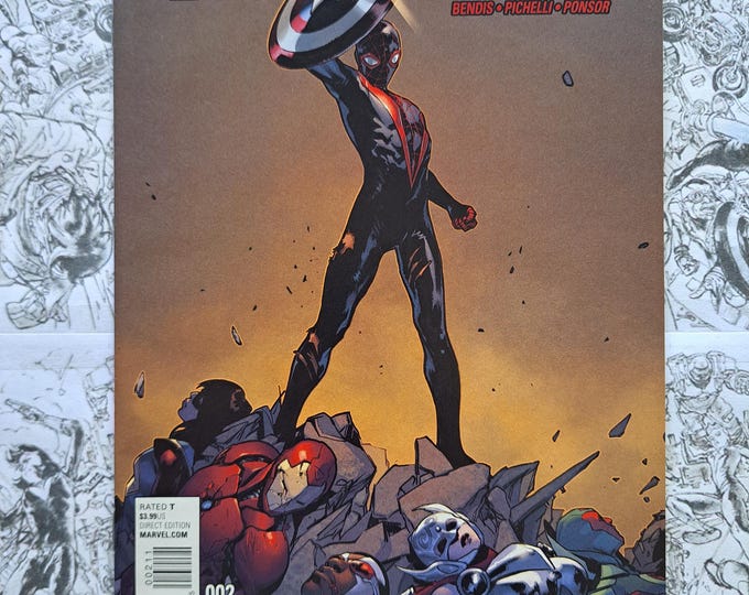 Spider-Man #2 Miles Morales Captain America Shield 2016