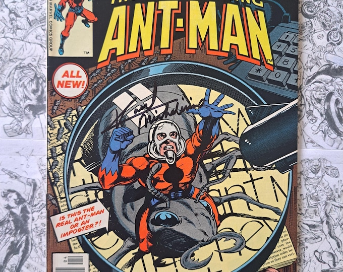 Marvel Premiere #47 First Scott Lang Ant-Man Signed by David Michelinie Marvel 1979