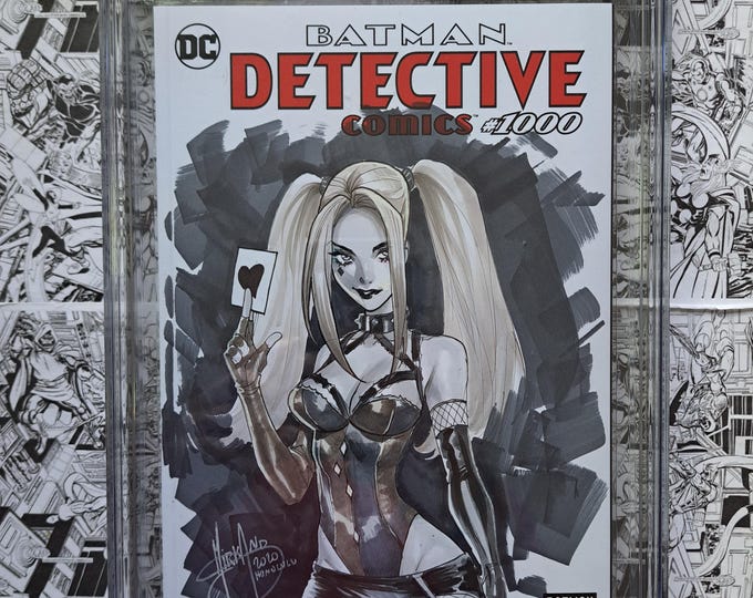 Batman Detective Comics #1000 CGC SS 9.8 Mirka Andolfo Harley Quinn Original Art Cover DC 2019