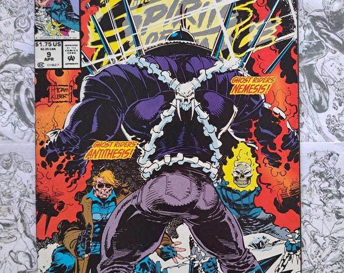 Ghost Rider Blaze Spirits Vengeance #9 First App Vengeance Marvel 1993 Newsstand