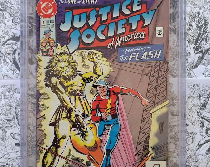 Justice Society of America #1 9.8 Flash Cover 1991 DC Comics CBCS