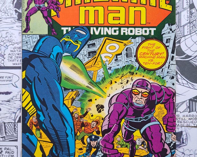 Machine Man #4 Jack Kirby Cover and Artwork Marvel 1978