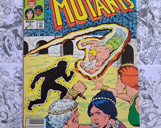The New Mutants #9 First Appearance of Selene Newsstand Marvel 1983