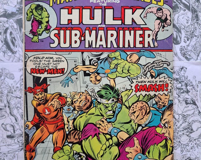 Marvel Super-Heroes #49 Hulk & Sub-Mariner RARE Mark Jewelers Insert Marvel 1975