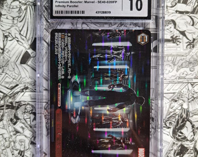 Weiss Schwarz Marvel last and Biggest Battle Iron Man Parallel #MAR/SE40-020IFP CGC 10