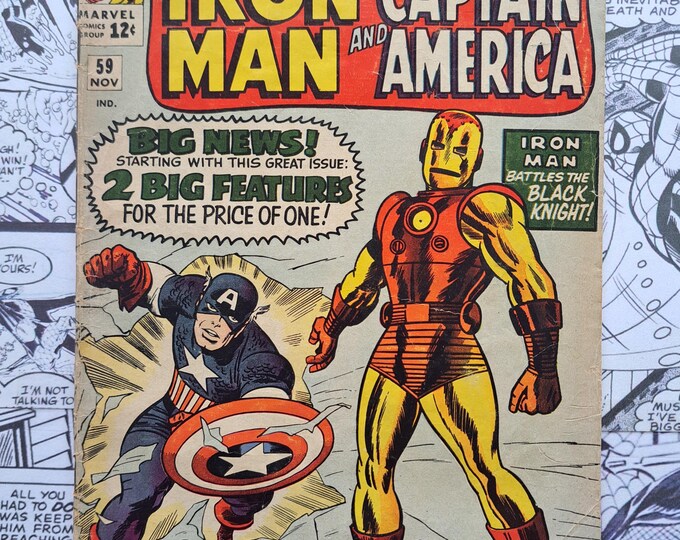 Tales of Suspense #59 First Appearance of Jarvis First Solo Captain America Story Marvel 1964