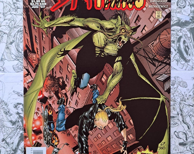 Bat -Thing #1 Signed by Larry Hama w/COA 69/750 DC Amalgam 1997