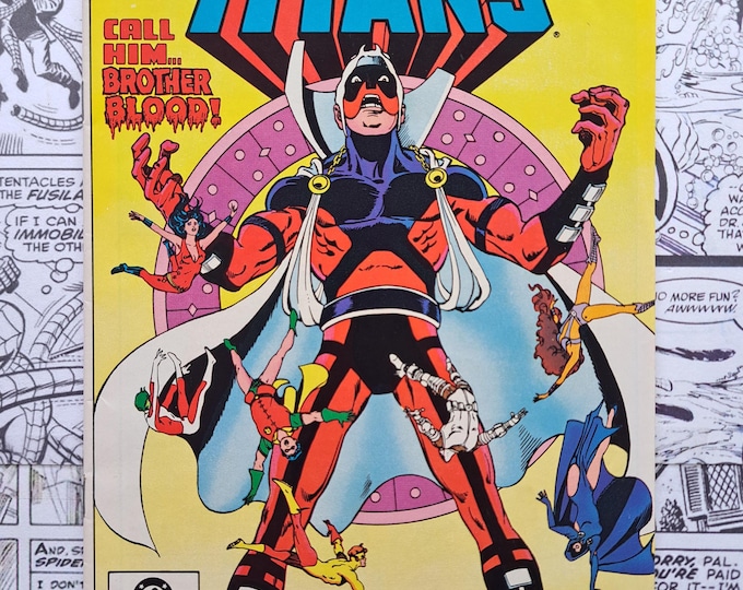 The New Teen Titans #22 First Cameo Appearance of Blackfire DC Comics 1982