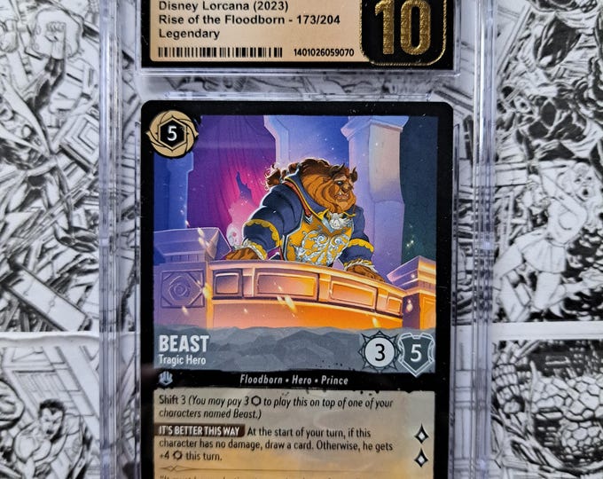 Beast "Tragic Hero" 173/204 Non-Foil CGC PRISTINE 10 Legendary Lorcana
