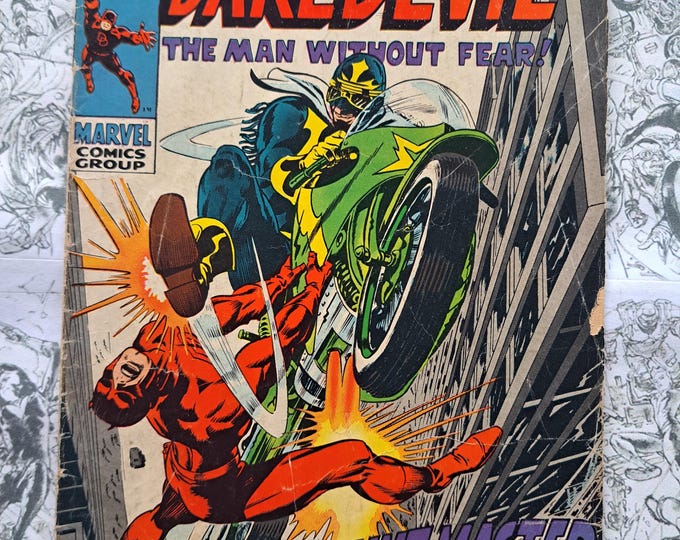 Daredevil #58 First Appearance of Stunt-Master Gene Colan Cover Marvel 1969