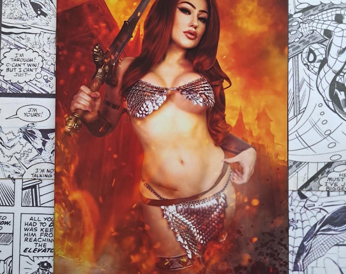 Savage Red Sonja #1 Cosplay 1:10 Virgin Variant Dynamite 2023