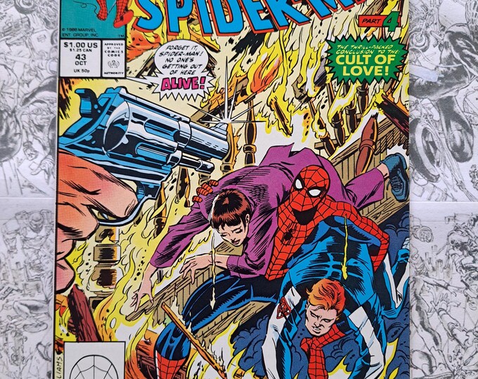 Web of Spider-Man #43 Cult of Love Marvel 1988