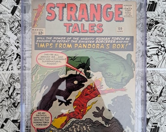 Strange Tales #109 CGC 5.0 Marvel 1963 Fantastic Four Appearance!